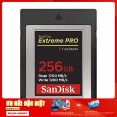Thẻ nhớ CFexpress 2.0 SanDisk Extreme Pro 256GB Type B SDCFE-256G-GN4IN