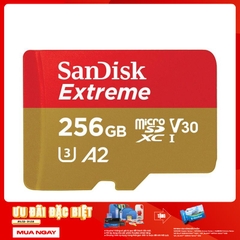 Thẻ Nhớ MicroSDXC SanDisk Extreme V30 A2 256GB 190MB/s SDSQXAV-256G-GN6MN