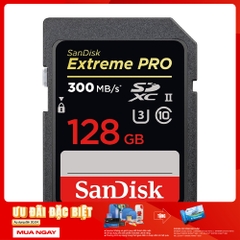Thẻ nhớ SDXC SanDisk Extreme Pro UHS-II U3 128GB 300MB/s SDSDXDK-128G-GN4IN