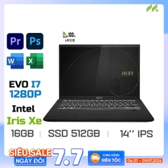 Laptop MSI Summit E14 Evo A12M-211VN (i7-1280P EVO, Iris Xe graphics, Ram 16GB DDR5, SSD 512GB, 14 Inch IPS FHD 60Hz 100% sRGB, Win 11/Office 365 1Y)