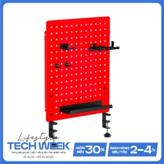 Bảng treo đồ Pegboard HyperWork PG02 Red