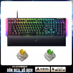 Bàn phím cơ Razer BlackWidow V4 RGB Razer Switch Green/ Yellow