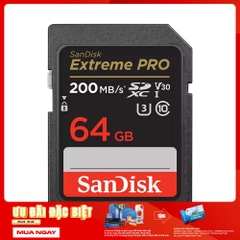 Thẻ nhớ SDXC SanDisk Extreme Pro U3 V30 64GB 200MB/s SDSDXXU-064G-GN4IN
