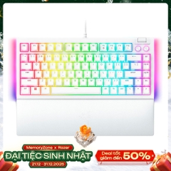 Bàn phím cơ Razer BlackWidow V4 75% RGB White Edition Hotswap Razer Switch Orange RZ03-05001700-R3M1