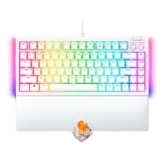 Bàn phím cơ Razer BlackWidow V4 75% RGB White Edition Hotswap Razer Switch Orange RZ03-05001700-R3M1