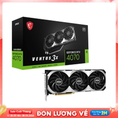 VGA MSI GeForce RTX 4070 VENTUS 3X E 12G OC GDDR6X RTX-4070-VENTUS-3X-E-12G-OC