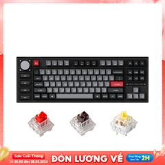 Bàn phím cơ không dây TKL Keychron Q3 Pro Carbon Black SE RGB Knob Hotswap (Keychron K Pro Sw)