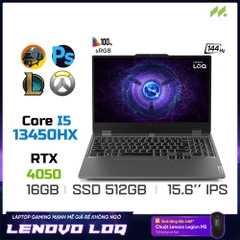 Laptop Lenovo LOQ 15IRX9 83DV000MVN (i5-13450HX, RTX 4050 6GB, Ram 16GB DDR5, SSD 512GB, 15.6 Inch IPS 144Hz FHD)