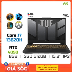 [DEMO]Laptop Gaming Asus TUF Gaming F15 2023 FX507VU-LP198W (i7-13620H, RTX 4050 6GB, Ram 8GB DDR5, SSD 512GB, 15.6 Inch IPS 144Hz FHD 100% sRGB)