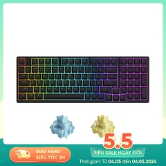 Bàn phím cơ không dây AKKO 3098B Plus Black RGB (AKKO Sw V3 Pro)