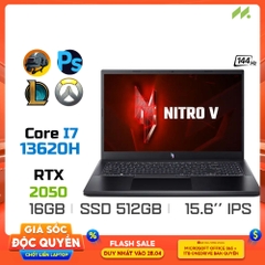 Laptop Gaming Acer Nitro V ANV15-51-72VS NH.QNASV.004 (i7-13620H, RTX 2050 4GB, Ram 16GB DDR5, SSD 512GB, 15.6 Inch IPS 144Hz FHD)