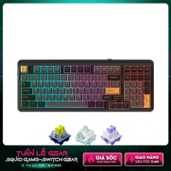 Bàn phím cơ không dây Dareu EK98 Pro Triple Mode Black Golden (Dareu Sw)