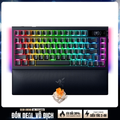 Bàn phím cơ không dây Razer Blackwidow V4 Pro 75% LCD RGB Wireless Hotswap (Razer Sw)