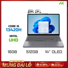 Laptop Lenovo Ideapad Slim 3 14IRH10 83K0000BVN (i5-13420H, UHD Graphics, Ram 16GB DDR5, SSD 512GB, 14 Inch OLED FHD+ 60Hz, Win 11)