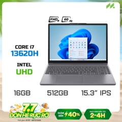 Laptop Lenovo Ideapad Slim 3 15IRH10 83K1000JVN (i7-13620H, UHD Graphics, Ram 16GB DDR5, SSD 512GB, 15.3 Inch IPS FHD+ 60Hz, Win 11)