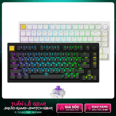 Bàn phím cơ không dây Lemokey P1 HE Shine Through RGB Hotswap CNC Aluminum (Magnetic Sw)