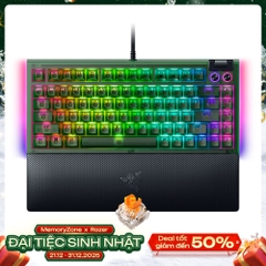 Bàn phím cơ Razer BlackWidow V4 75% Phantom Green Edition RGB Hotswap Razer Switch Orange RZ03-05003300-R3M1