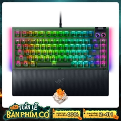 Bàn phím cơ Razer BlackWidow V4 75% Phantom Green Edition RGB Hotswap Razer Switch Orange RZ03-05003300-R3M1