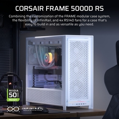 Case máy tính Corsair FRAME 5000D RS Airflow White CC-9011308-WW