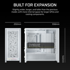 Case máy tính Corsair FRAME 5000D RS Airflow White CC-9011308-WW