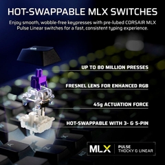 Bàn phím cơ Corsair Galleon 100 SD Stream Deck RGB Hotswap (Corsair MLX Sw)