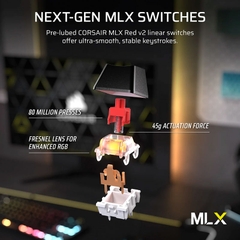 Bàn phím cơ Corsair K70 Core TKL RGB (Corsair MLX Sw) CH-911911E-NA