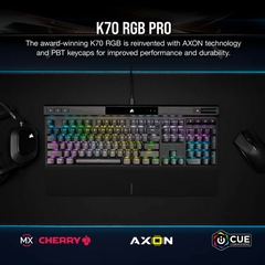 Bàn phím cơ Corsair K70 PRO BLK RGB (Cherry Mx Sw)