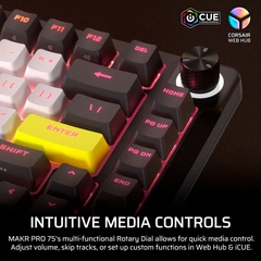 Bàn phím cơ Corsair Makr Pro 75 HE RGB Hotswap SOCD (Corsair MGX Sw)