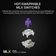 Bàn phím cơ Corsair Vanguard 96 Dual Tone RGB Hotswap SOCD (Corsair MLX Sw)