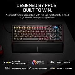 Bàn phím cơ Corsair Vanguard Pro 96 HE RGB Hotswap SOCD (Corsair MGX Sw)