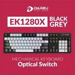 Bàn phím cơ DAREU EK1280X Black Grey Multi LED (Dareu Optical Sw)