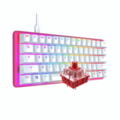 Bàn phím cơ HyperX Alloy Origins 60 Pink HyperX Red 572Y6AA