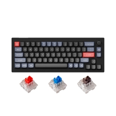 Bàn phím cơ Keychron V2 Full Assembled Knob Carbon Black Led RGB HotSwap Keychron K Pro Switch Red / Blue / Brown