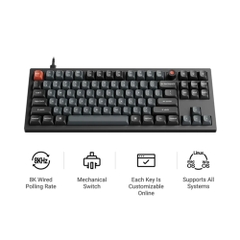 Bàn phím cơ Keychron V3 8K QMK RGB Hotswap (Keychron Sw)