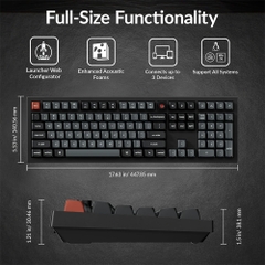 Bàn phím cơ Keychron V6 8K QMK RGB Hotswap (Keychron Sw)