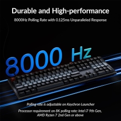 Bàn phím cơ Keychron V6 8K QMK RGB Hotswap (Keychron Sw)