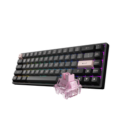 Bàn phím cơ không dây AKKO 3068B Black Pink (Akko CS Sw)