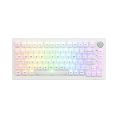 Bàn phím cơ không dây AKKO 5075B Plus White Transparent ASA RGB Hotswap (AKKO Sw)