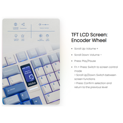 Bàn phím cơ không dây AKKO 5098B LCD Screen RGB Hotswap (AKKO Sw)