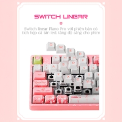Bàn phím cơ không dây AKKO 5108B Plus Sakura Miku RGB Hotswap (AKKO Sw)