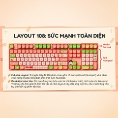 Bàn phím cơ không dây AKKO 5108B Plus SpyxFamily RGB Hotswap (AKKO Sw)