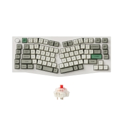 Bàn phím cơ không dây Alice Keychron Q10 Max Shell White RGB Knob Hotswap (Gateron Sw)