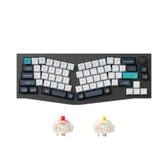 Bàn phím cơ không dây Alice Keychron Q8 Max Carbon Black RGB Knob Hotswap (Gateron Sw)