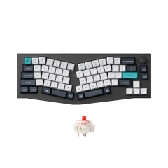 Bàn phím cơ không dây Alice Keychron Q8 Max Carbon Black RGB Knob Hotswap (Gateron Sw)