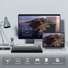 Bàn phím cơ không dây AULA F75 Max LCD Screen RGB Hotswap (Leobog Sw)