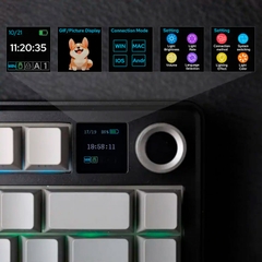 Bàn phím cơ không dây AULA F75 Max LCD Screen RGB Hotswap (Leobog Sw)