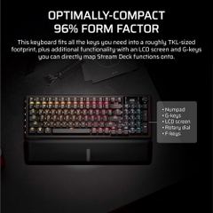 Bàn phím cơ không dây Corsair Vanguard 96 RGB Hotswap SOCD (Corsair MLX Plasma SW)