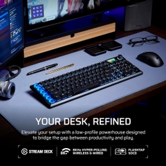 Bàn phím cơ không dây Corsair Vanguard Air 99 RGB SOCD (Corsair OPX Low Profile Sw)