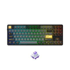 Bàn phím cơ không dây Dareu EK87 Pro Triple Mode Black Golden (Dareu Sw)