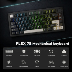 Bàn phím cơ không dây Dareu FLEX 75 RGB Hotswap (Dareu SW)